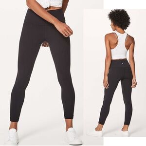Lululemon Align High Rise Leggings Yoga Pants II 25" in Black Size 4
